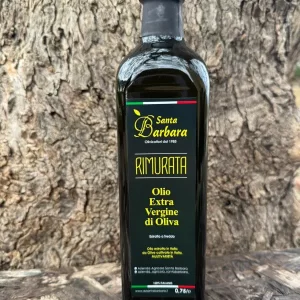 bottiglia 0,75 litri RIMURATA azienda santa barbara olio extra vergine di oliva